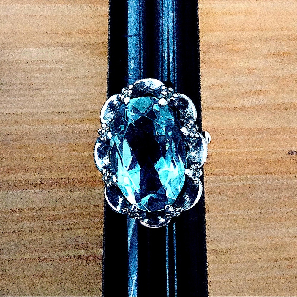 $54  Open Shank (Sizeable) Estate Ring  Sterling Silver  No Marks